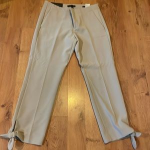 Avery straight fit ankle pants with bows